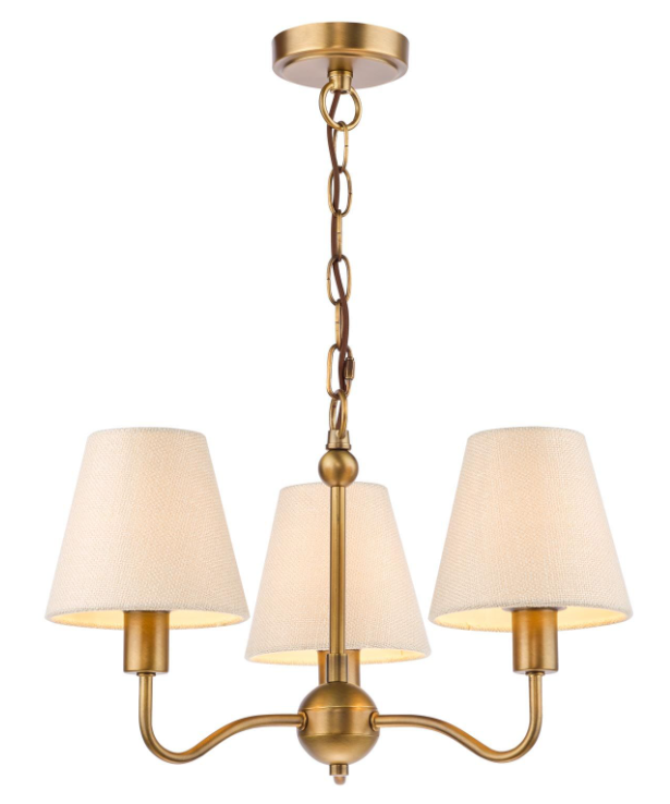 Elara 3/5Lt Chandelier- Antique Bronze with Various Shades