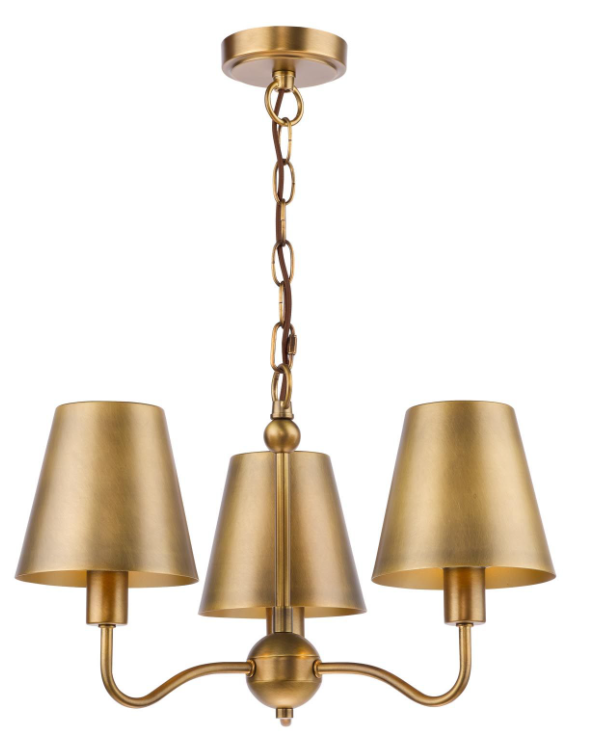 Elara 3/5Lt Chandelier- Antique Bronze with Various Shades