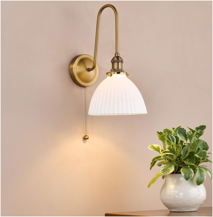 Hadano Tall Wall Light- Antique Bronze with Various Finishes
