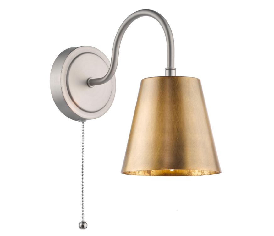 Hadano Wall Light- Antique Chrome with Various Finishes