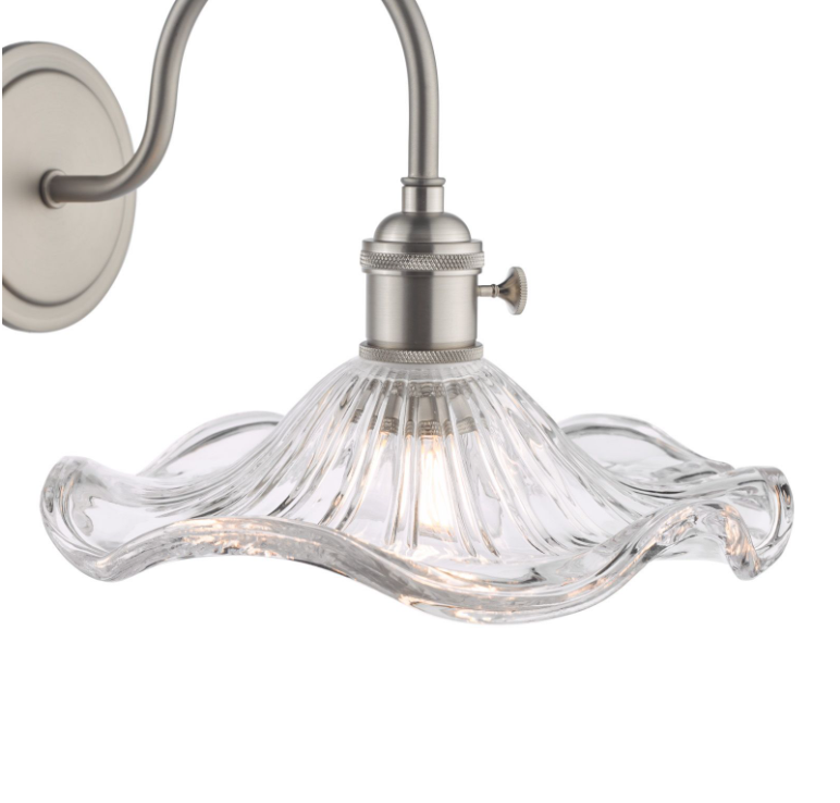 Hadano Wall Light- Antique Chrome with Various Finishes