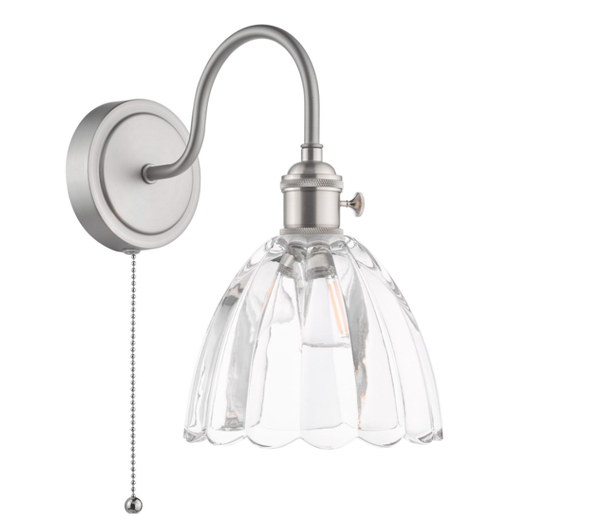 Hadano Wall Light- Antique Chrome with Various Finishes