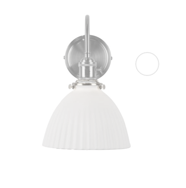 Hadano Wall Light- Antique Chrome with Various Finishes