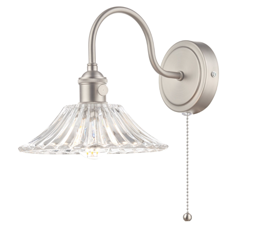 Hadano Wall Light- Antique Chrome with Various Finishes