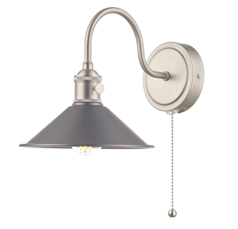 Hadano Wall Light- Antique Chrome with Various Finishes