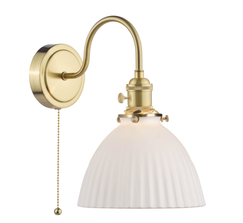 Hadano Wall Light- Natural Brass with Various Finishes
