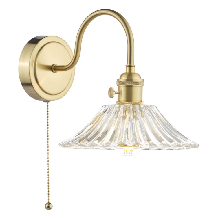 Hadano Wall Light- Natural Brass with Various Finishes