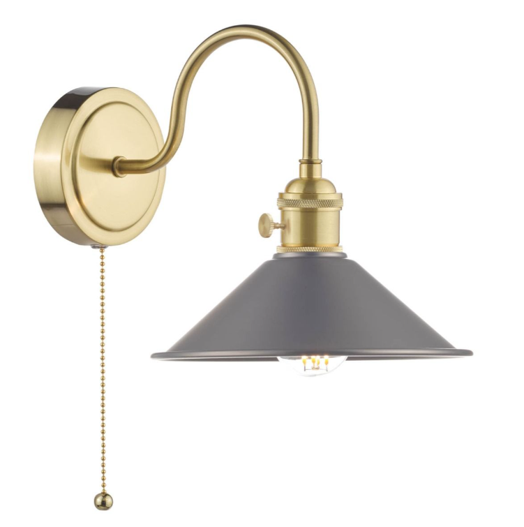 Hadano Wall Light- Natural Brass with Various Finishes