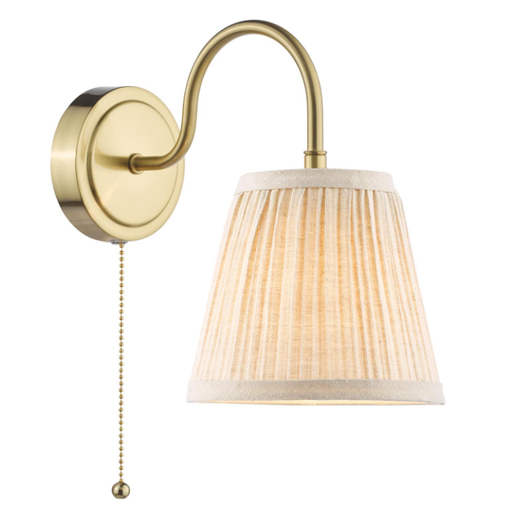 Hadano Wall Light- Natural Brass with Various Finishes