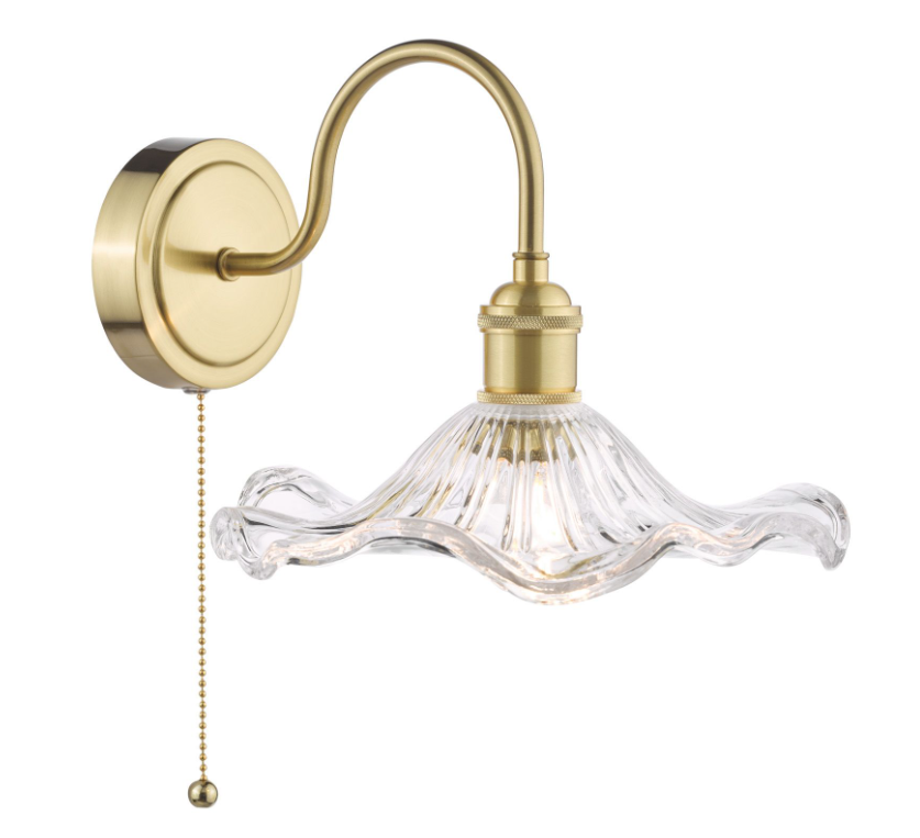 Hadano Wall Light- Natural Brass with Various Finishes