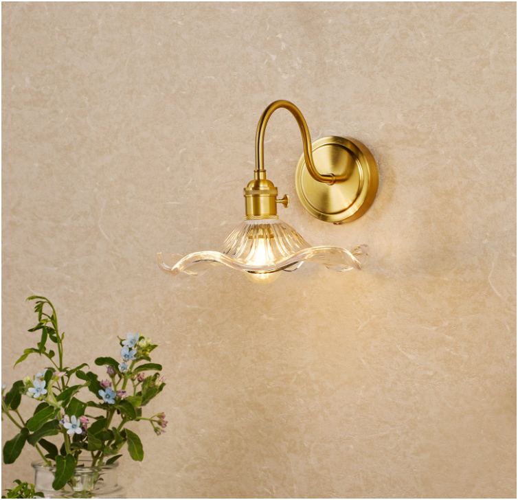 Hadano Wall Light- Natural Brass with Various Finishes