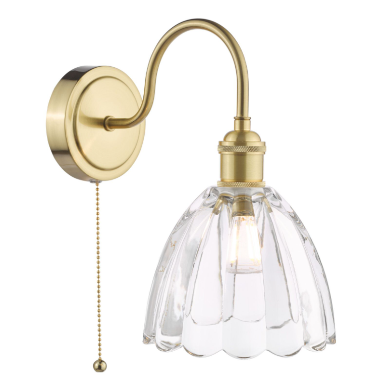 Hadano Wall Light- Natural Brass with Various Finishes