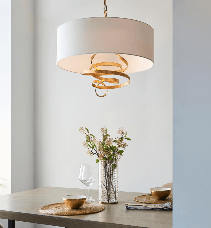 Bella Table Lamp Gold Leaf -Finish