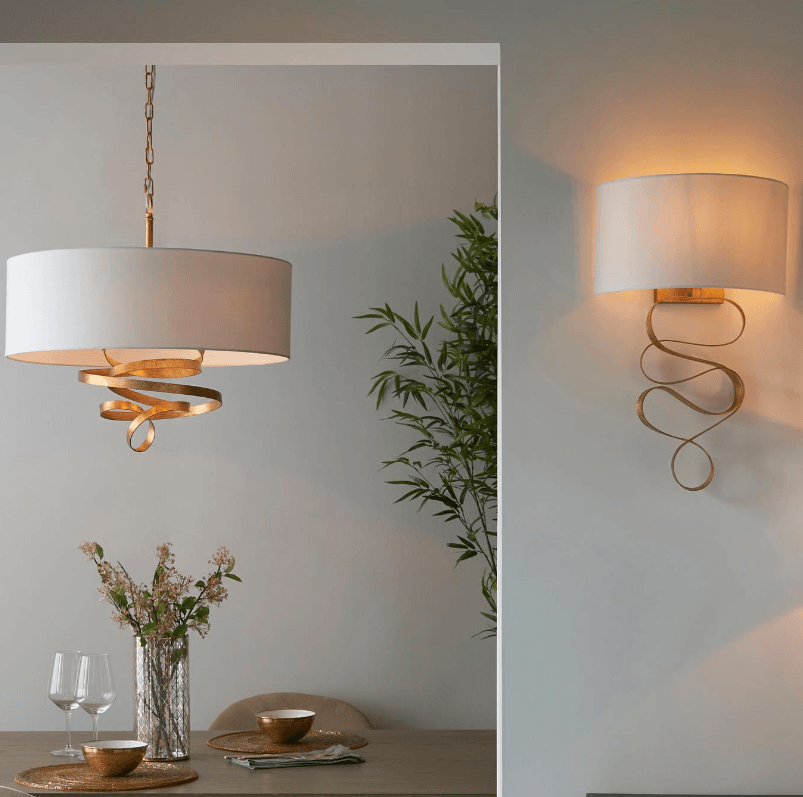 Bella Table Lamp Gold Leaf -Finish