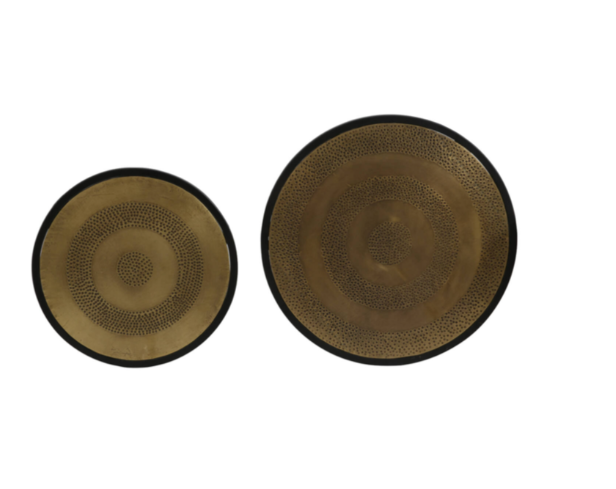 Kome Side Table Ant.Bronze Hamm-Matt Black