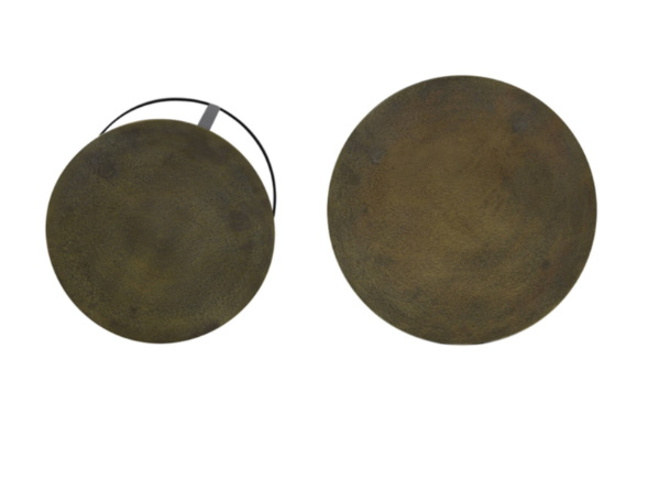 Trelo Side Table- Antique Bronze Black