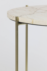 Besot Side Table- Marble Brown Gold