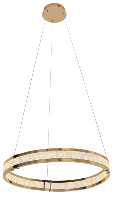 Lorian 1 Ring Ceiling Light- Gloss Golden Finish