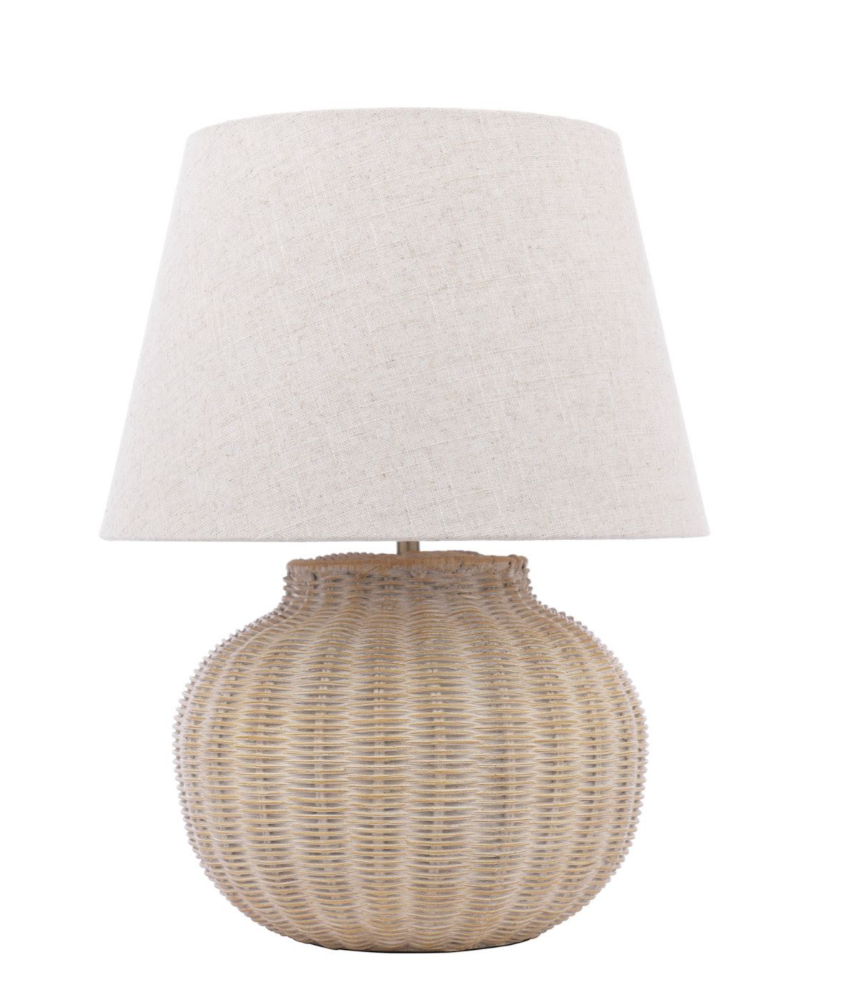 Fernhill Table Lamp- Matt Cream With Shade