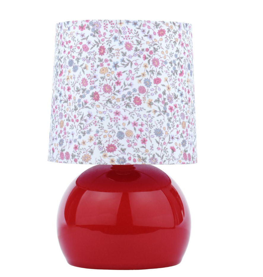 Knowlton Table Lamp- Pink Crackle Glaze With Shade
