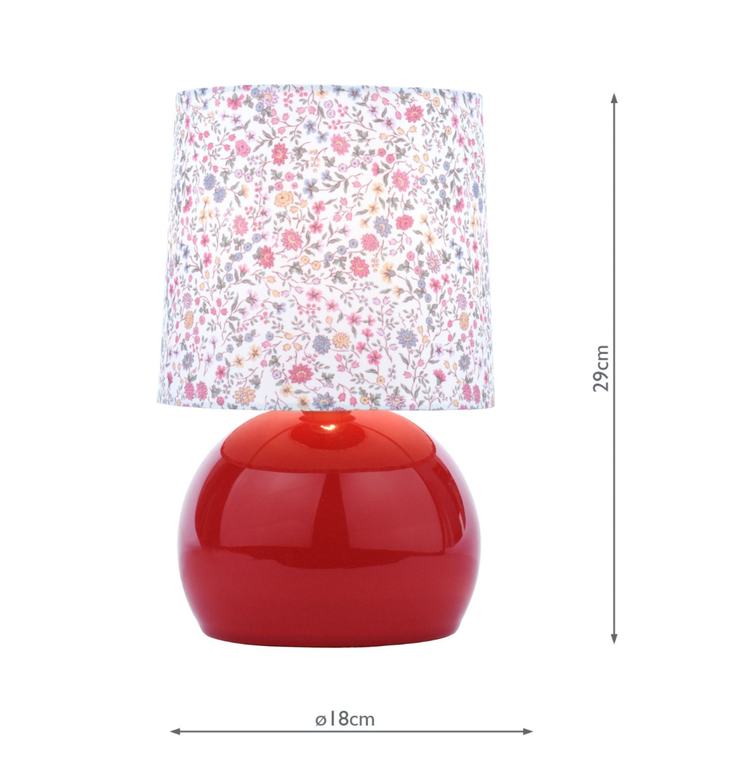 Knowlton Table Lamp- Pink Crackle Glaze With Shade
