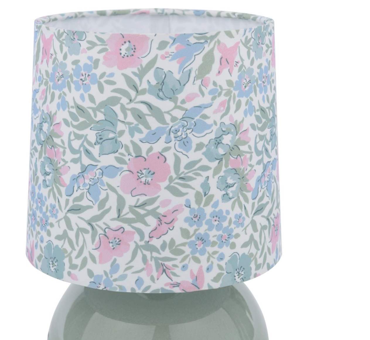 Sherston Table Lamp- Blue Crackle Glaze With Shade