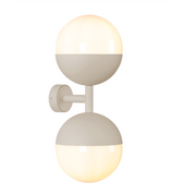 Bilbao 2 Light Wall Light Bespoke and Opal Glass