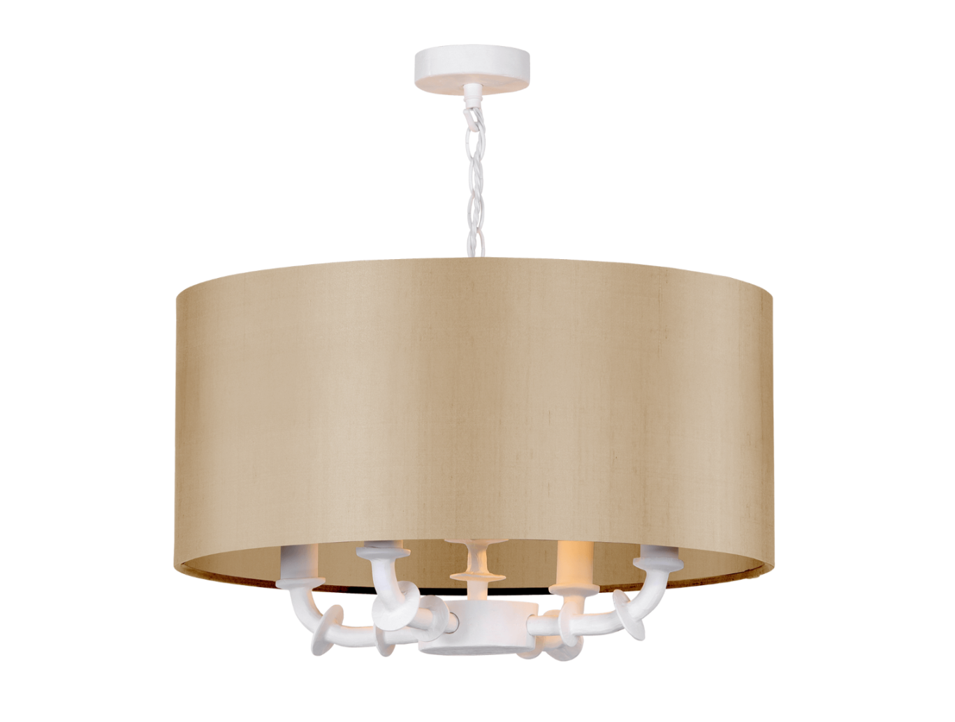 Icarus 3/4 Lt Ceiling Light-  White With Bespoke Shade