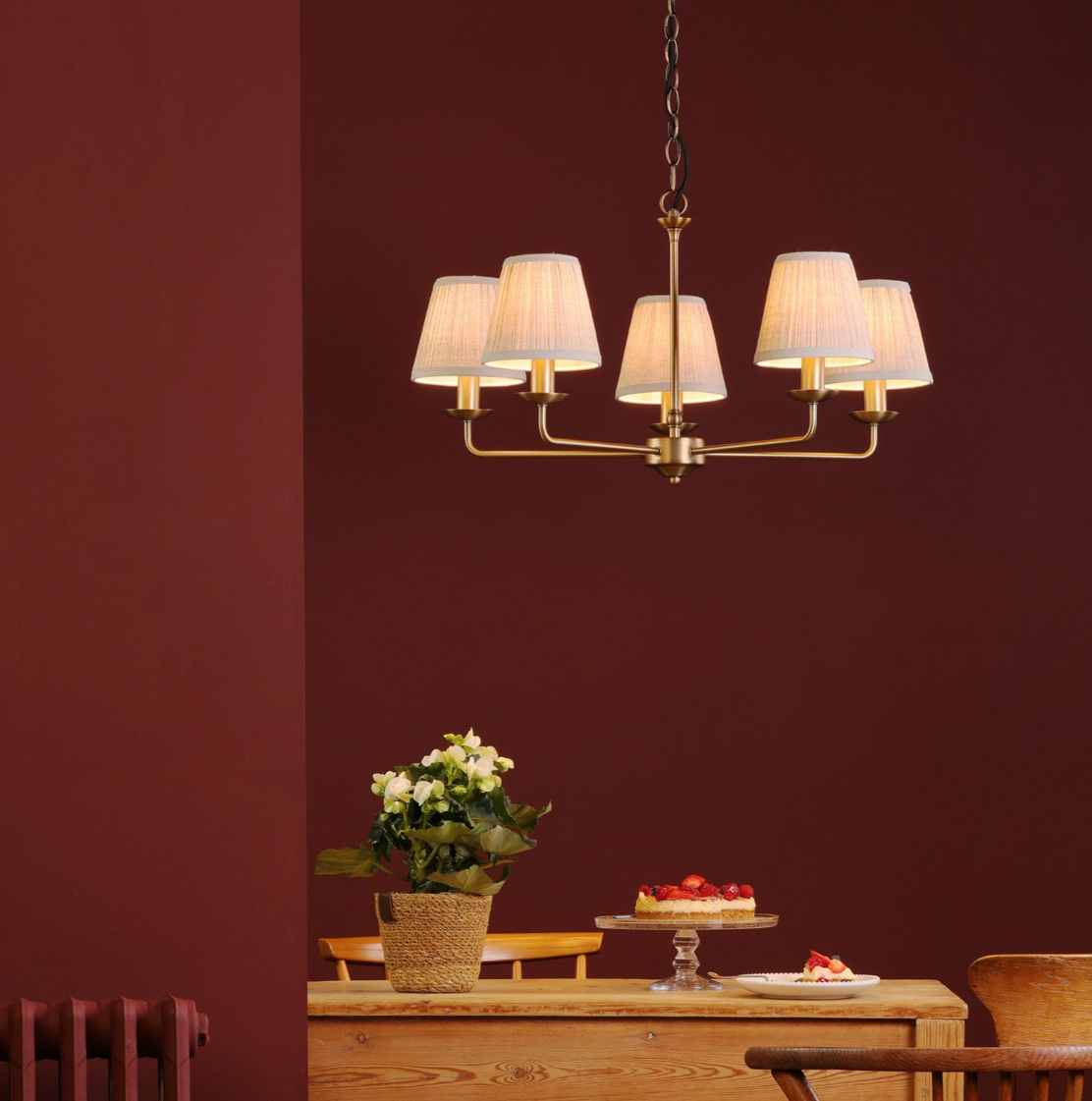 Favian 5/8 Light Pendant- Matt Bronze Fitting Only