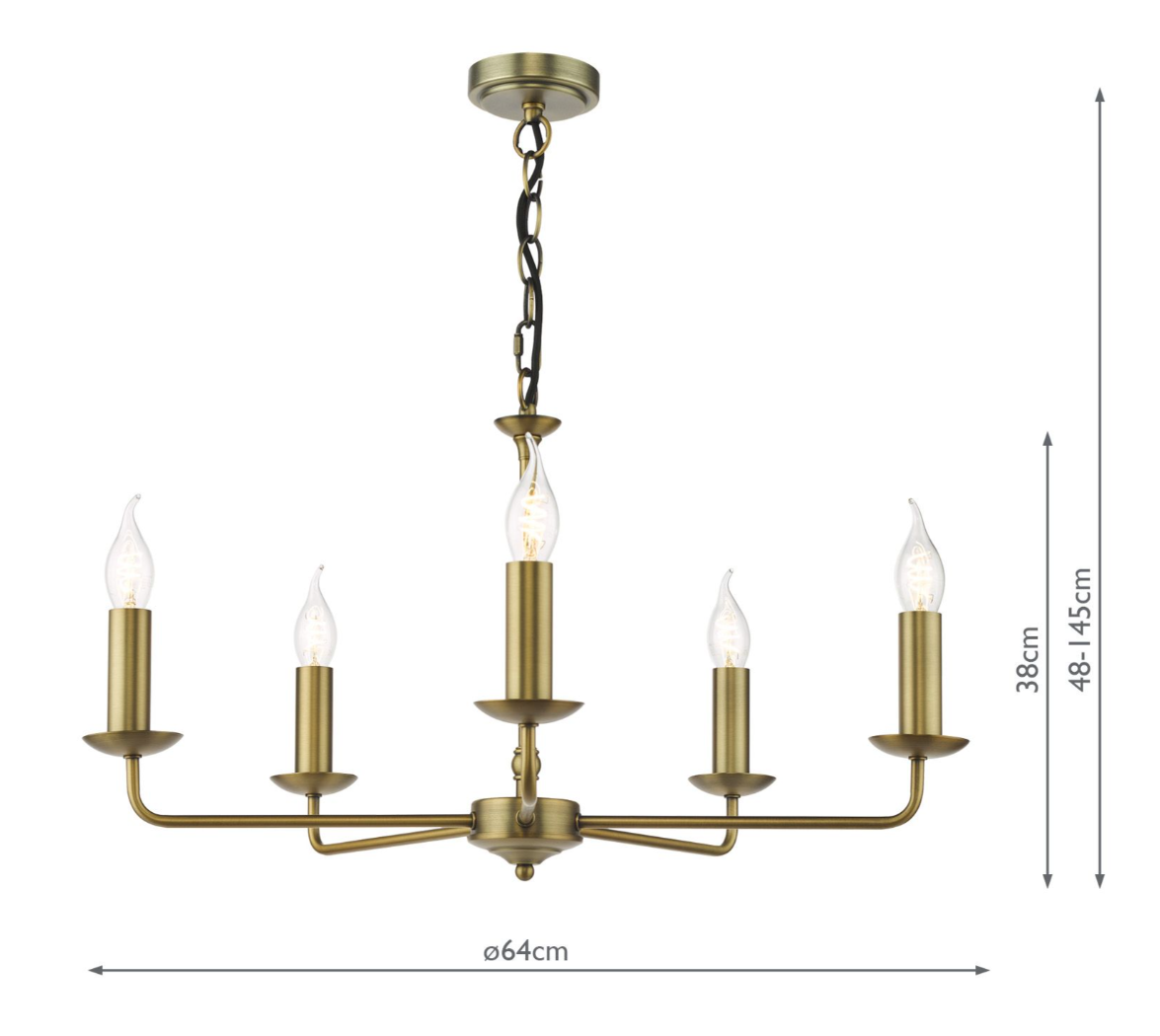Favian 5/8 Light Pendant- Matt Bronze Fitting Only