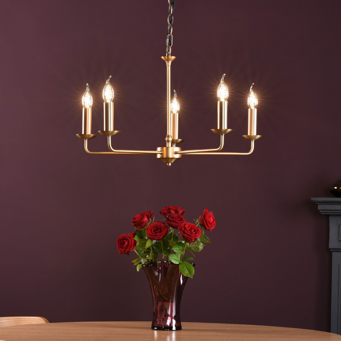 Favian 5/8 Light Pendant- Matt Bronze Fitting Only