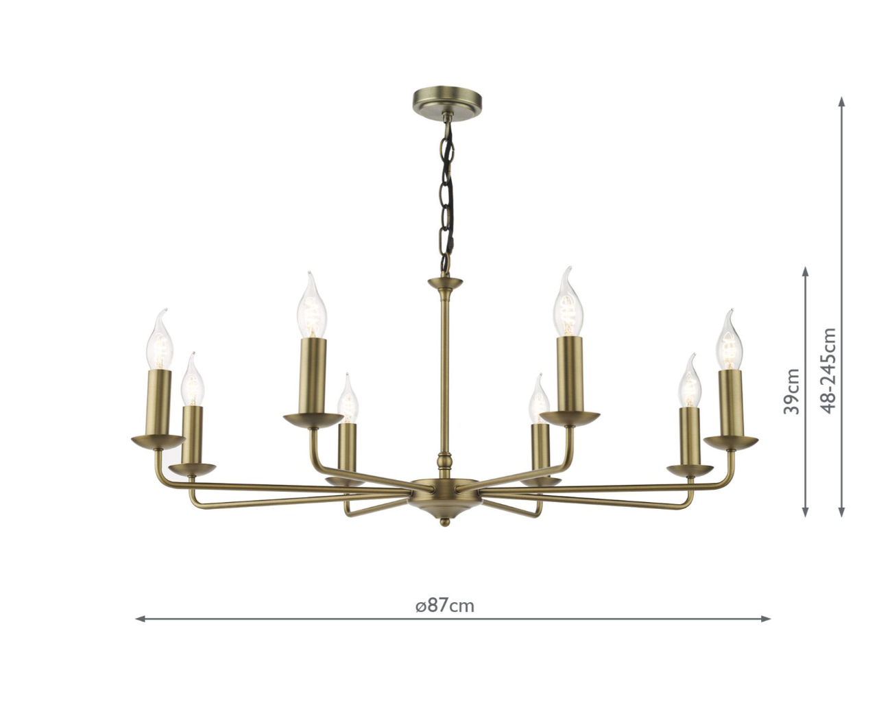 Favian 5/8 Light Pendant- Matt Bronze Fitting Only