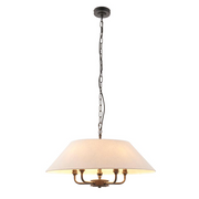 Lille 5lt Ceiling Light- Black/ Brass Base Finishes