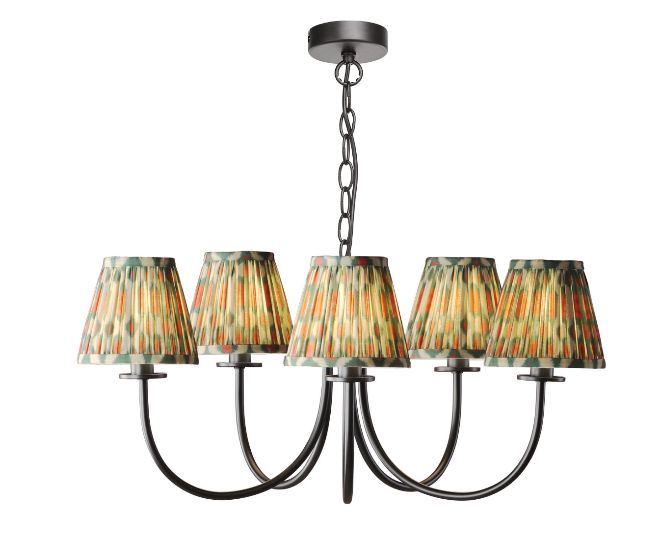 Becca 5 Light Ceiling Light- Matt Black With Different Shades