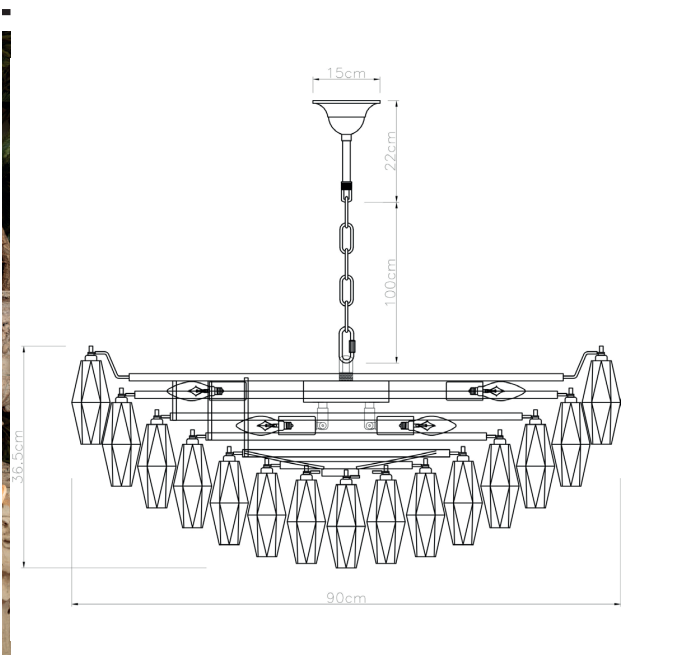 Sorrento Chandelier - Various Finishes & Sizes