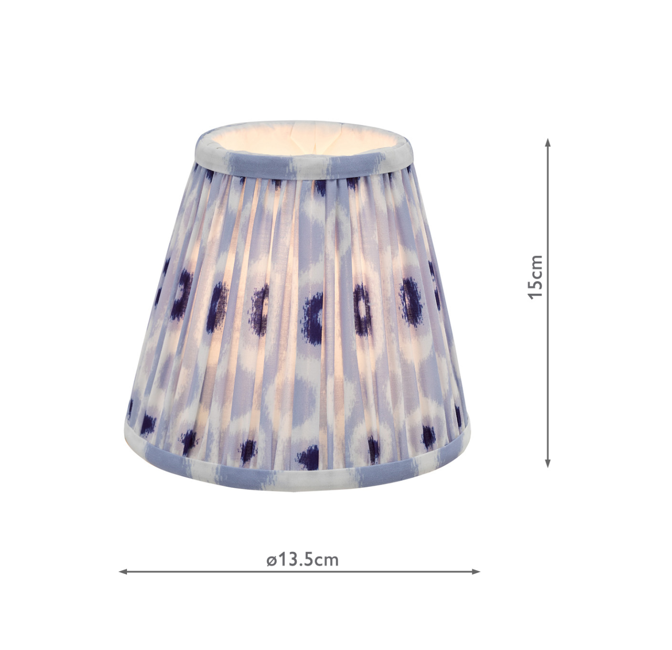 Ikat Green/ Taupe Cotton Empire Shade- Various Sizes