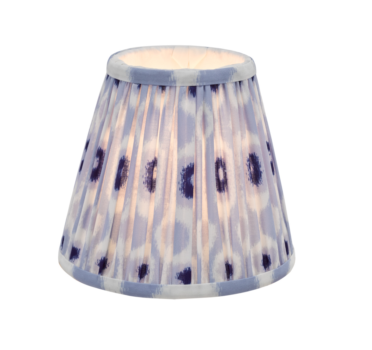 Ikat Green/ Taupe Cotton Empire Shade- Various Sizes