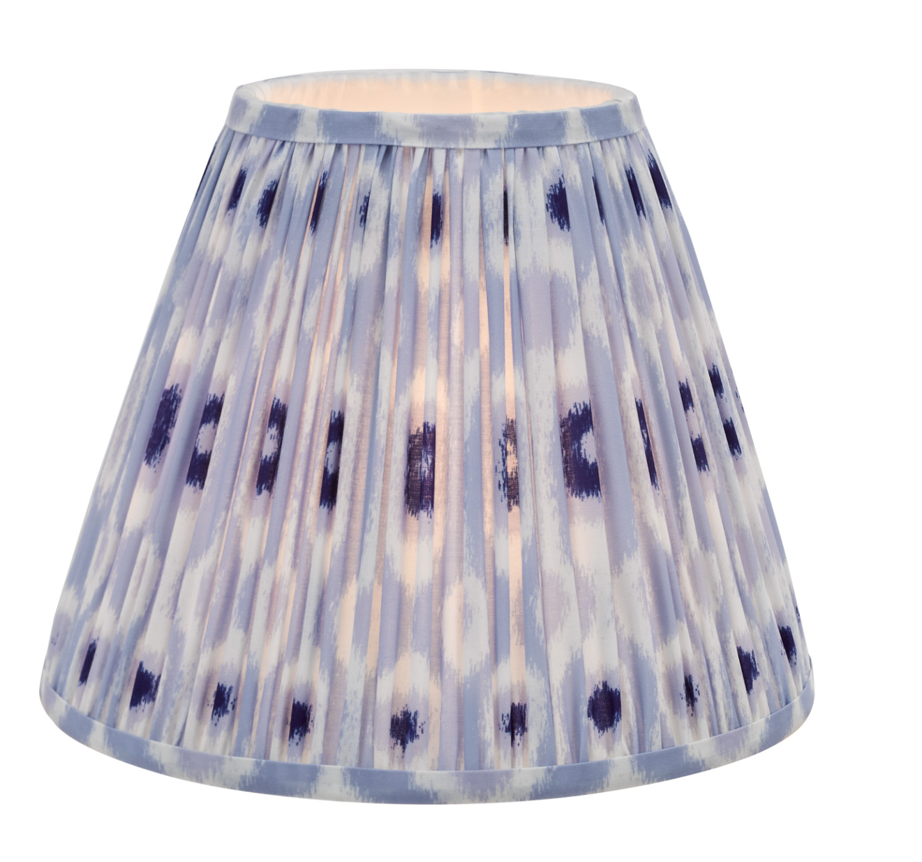 Ikat Green/ Taupe Cotton Empire Shade- Various Sizes