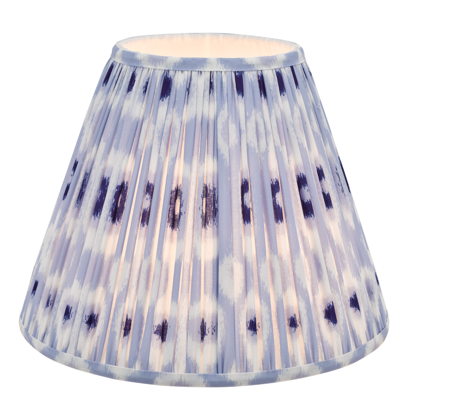 Ikat Green/ Taupe Cotton Empire Shade- Various Sizes