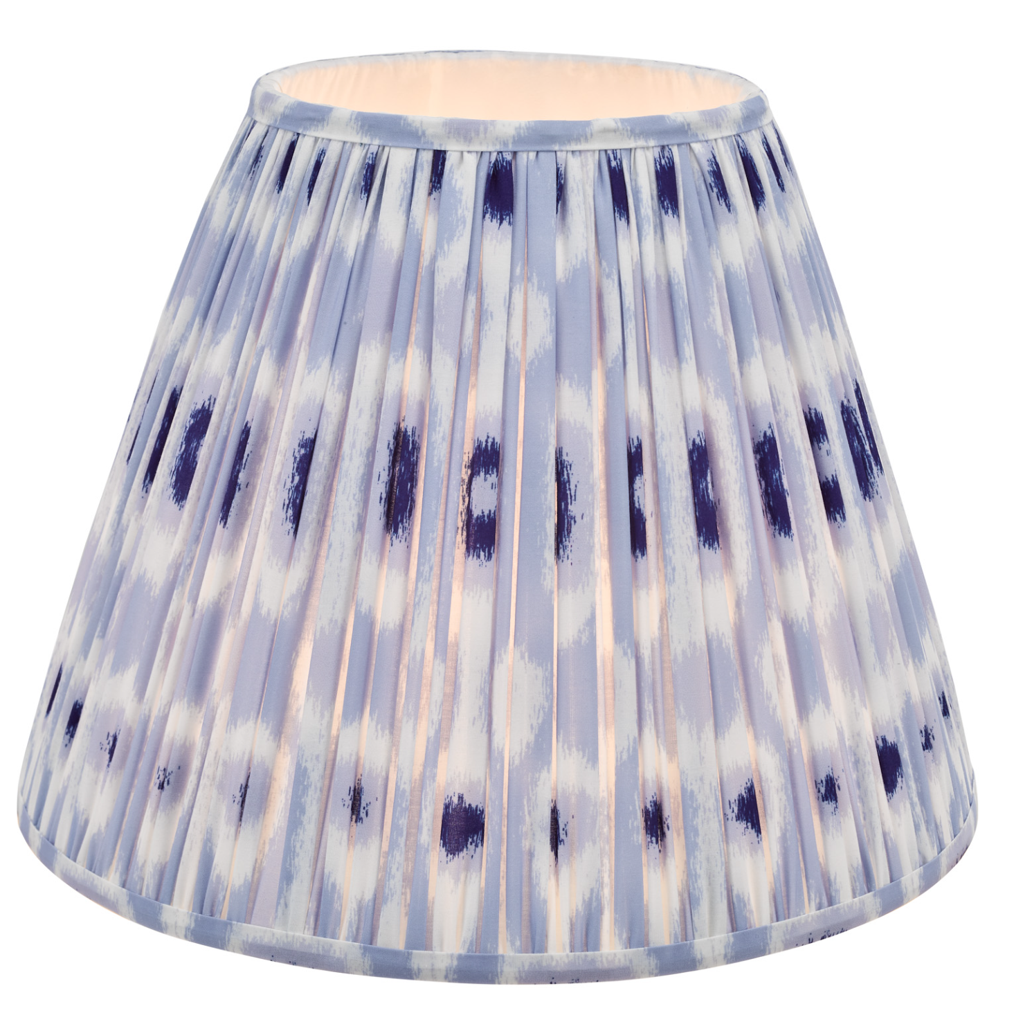 Ikat Green/ Taupe Cotton Empire Shade- Various Sizes