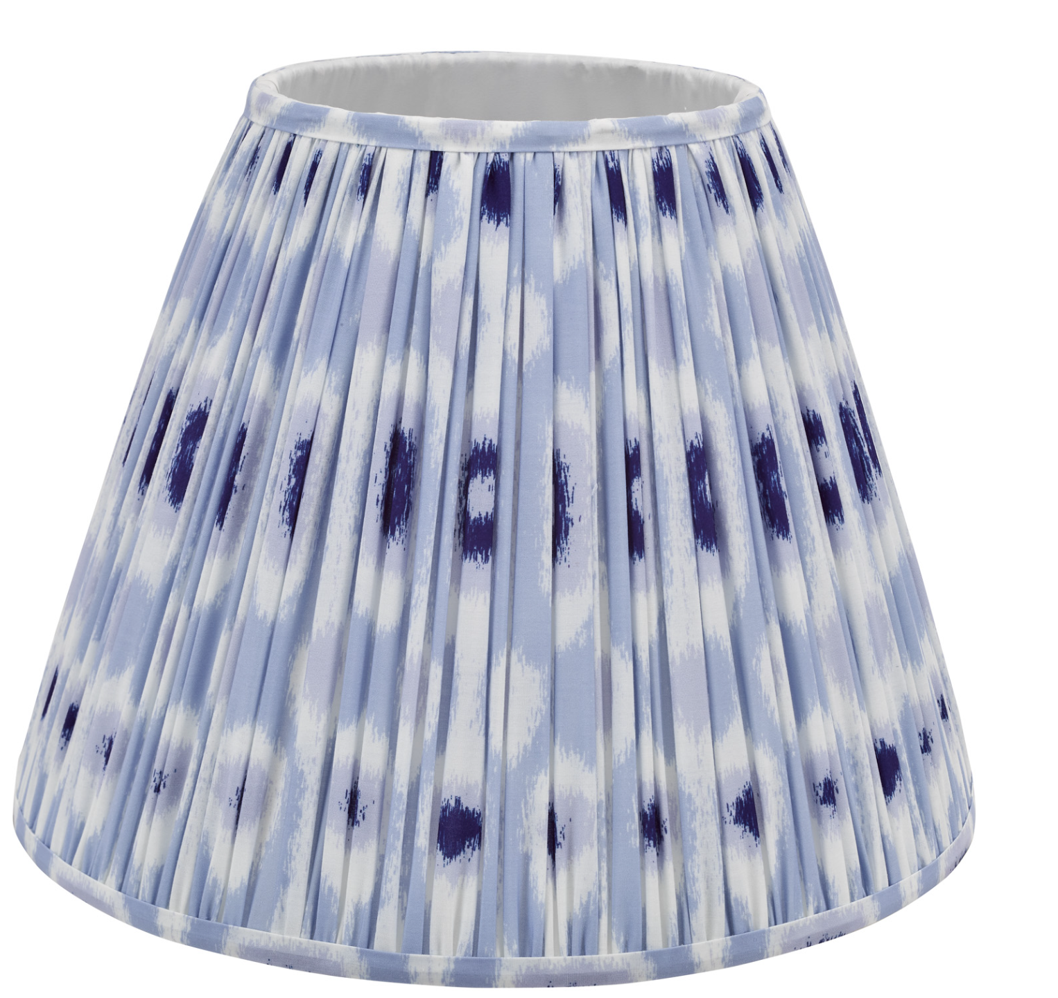 Ikat Green/ Taupe Cotton Empire Shade- Various Sizes