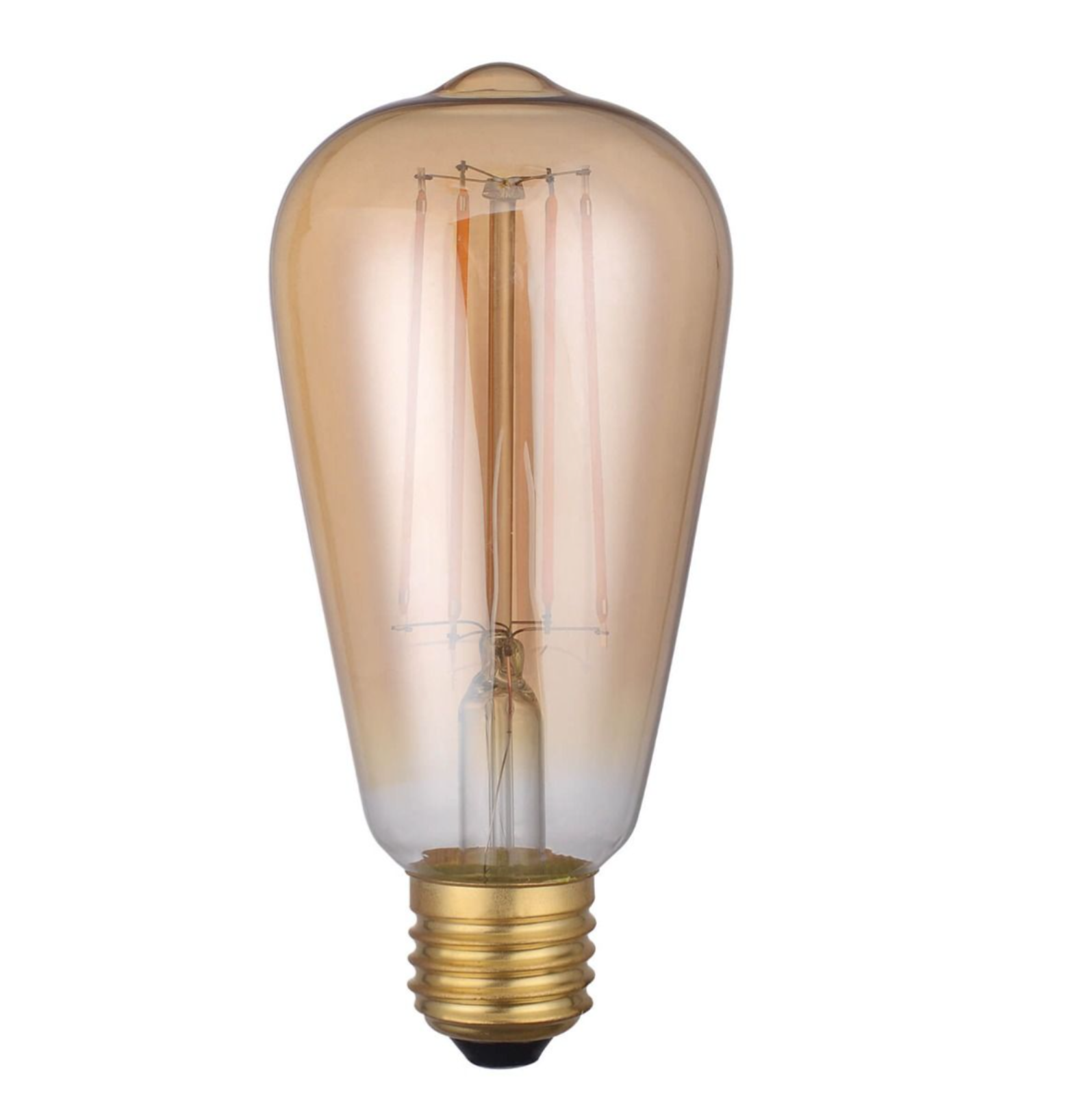 LED ES/E27 Light Bulb Dimmable 7w- Amber/ Clear Finish
