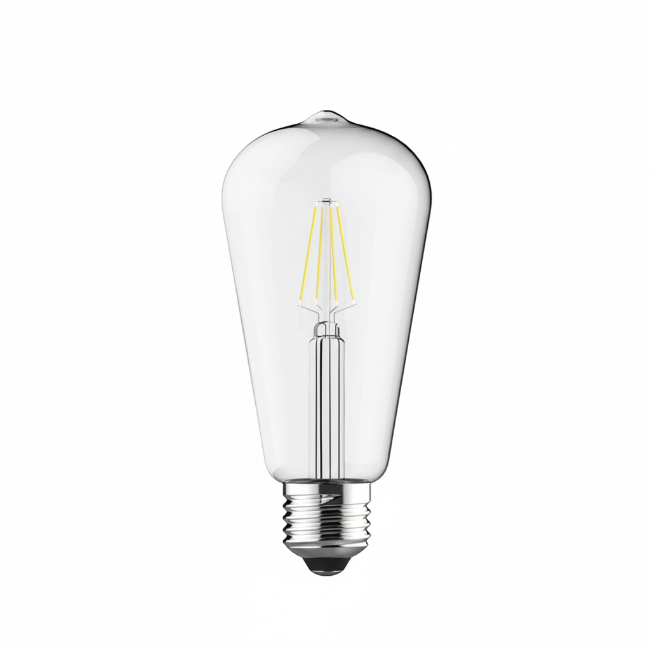 E27 Pear Shaped 4-6.5W Bulb- Various Finishes
