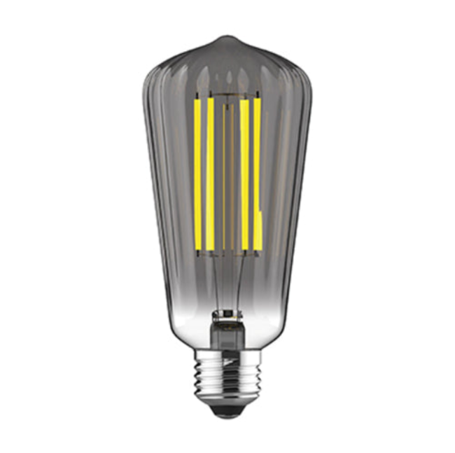 Deco LED angular Smoked Bulb E27- Dimmable