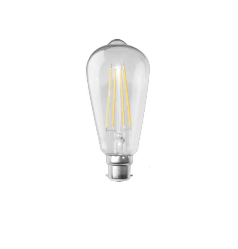 B22 Pear Shaped Bulb- Various Finishes