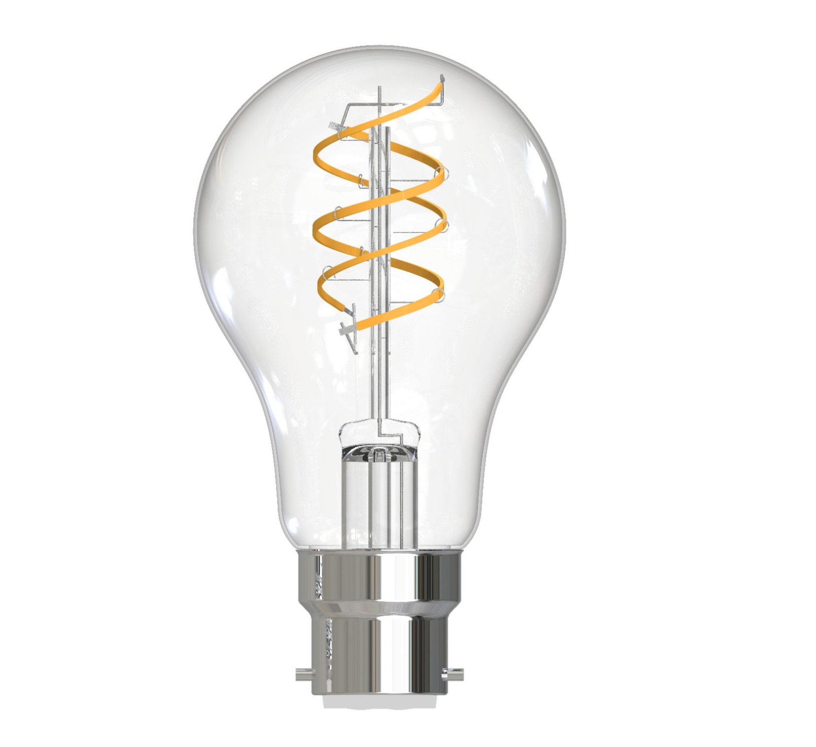 LED B22 GLS Light Bulb- Clear Finish