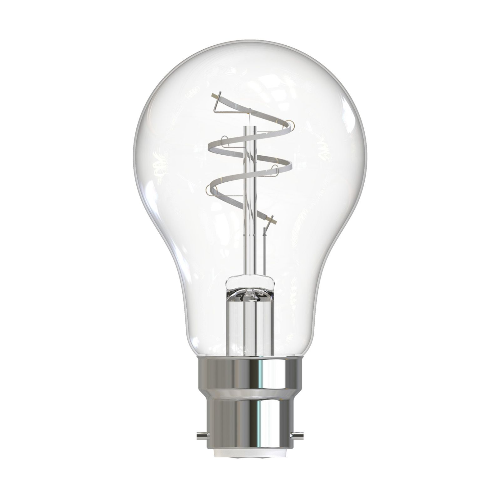 LED B22 GLS Light Bulb- Clear Finish