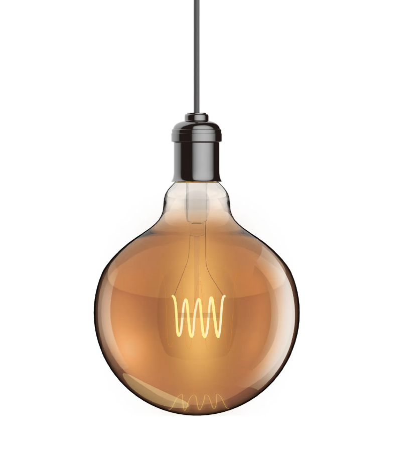 E27 125mm Vintage LED Globe Bulbs- Various Finishes