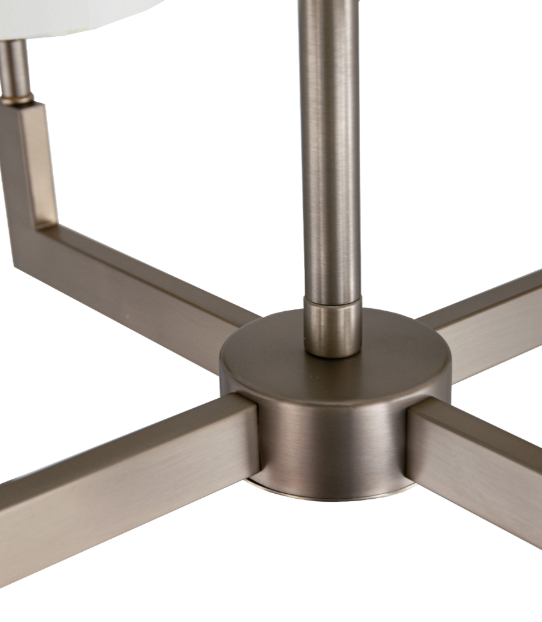 Nico 4/12Lt Antique Brass Finish Chandelier