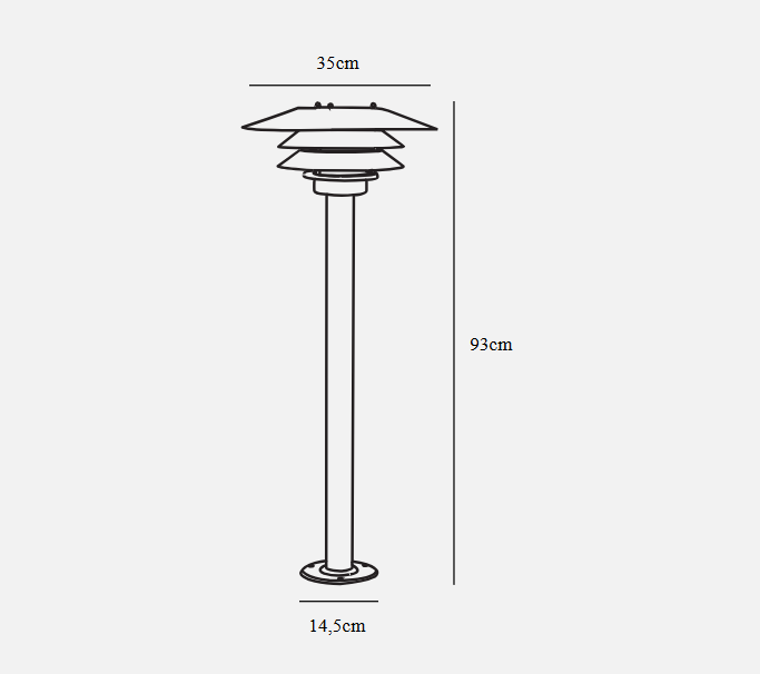 Venø Garden light- Copper